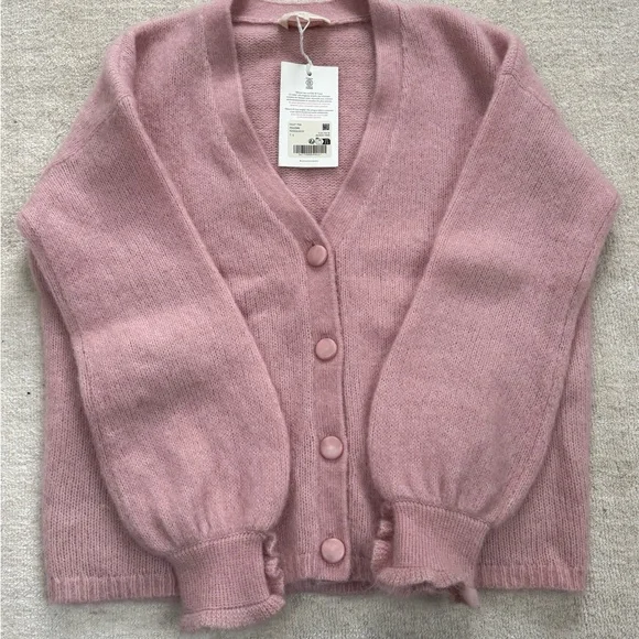 Sezane Mia Sweater Wool Pink S - Picture 2 of 5